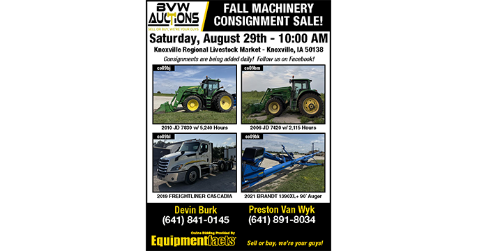 Fall Machinery Consignment Sale